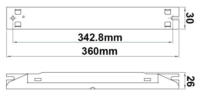 Dimensions ballast LCI EB 3-418