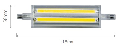 Tube LED R7s 118mm 13W - BENEITO