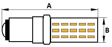 Dimensions ampoule Ba15d