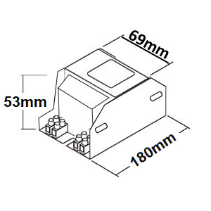 Dimensions ballast sodium 250W