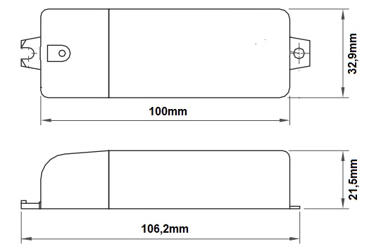 Dimensions transformateur LCI ET3-60C