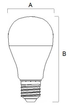 Dimensions ampoule LED standard