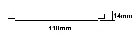 Tube LED DURALAMP 8W R7s