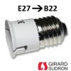 Adaptateur E27 B22 Maxi 60W