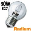 Ampoule sphérique 30W E27 230V - Lampe éco halogène