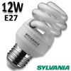 Ampoule Sylvania Fast Start spirale 12W E27 230V 2700K