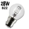 Ampoule sphérique Eco-halogène 28W B22 230V