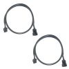 Lot de 2 ralonges filaires 40cm (connecteur 4 pin)