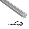 1m de rail aluminium d'angle avec diffuseur opaque