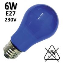 Ampoule bleue E27 230V - DURALAMP LA55B 6W