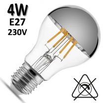 Ampoule calotte argentée - Lampe LED E27