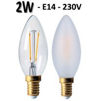Ampoule flamme filament LED 2W - GIRARD SUDRON C35 