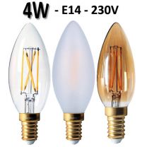 Ampoule flamme filament LED 4W - GIRARD SUDRON C35 