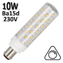Ampoule LED tubulaire 10W Ba15d 230V - BAILEY 143324