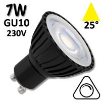 Ampoule LED réflecteur 7W GU10 3000K ou 4000K 36° 230V ID TO LIGHT BRAGA