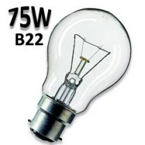 Ampoule standard claire 75W B22 230V