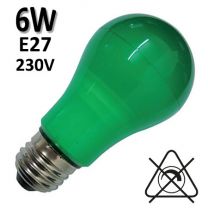 Ampoule verte E27 230V - DURALAMP LA55G 6W