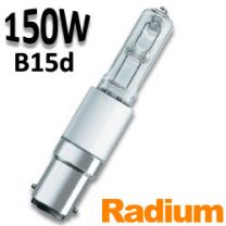 Ampoule halogene tubulaire 150W B15d 230V