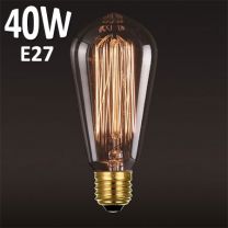 Ampoule Edison filament droit 40W E27 Girard Sudron 