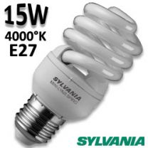 Ampoule Sylvania Fast Start spirale 15W E27 230V 4000K