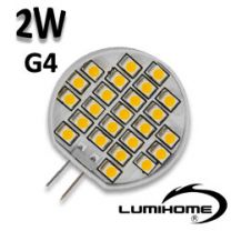 Ampoule plate LED LUMIHOME 2W G4 12V 3500K