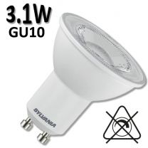 Ampoule LED réflecteur GU10 3,1W 3000K sylvania refled es50 v5