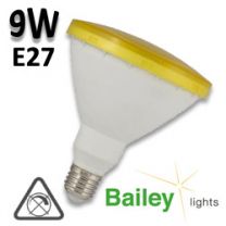 Ampoule LED BAILEY PAR38 Jaune 9W E27 230V