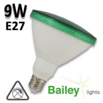 Ampoule LED BAILEY PAR38 Verte 9W E27 230V