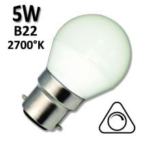 Ampoule LED sphérique GIRARD SUDRON 5W B22 2700K 230V