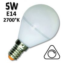 Ampoule LED sphérique GIRARD SUDRON 5W E14 2700K 230V