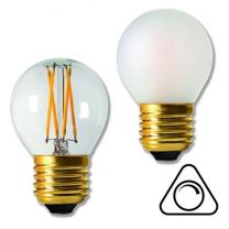 Ampoule filament LED sphérique claire ou dépolie GIRARD SUDRON 4W E27 2700K 230V