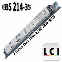 Ballast 2 tubes fluo 14W 21W 28W 35W - LCI EBS 214-35