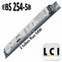 Ballast 2 tubes fluo 54W - LCI EBS 254-58