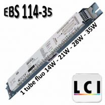 Ballast 1 tube fluo 14W 21W 28W 35W - LCI EBS 114-35