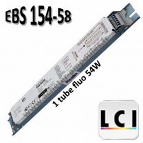 Ballast 1 tube fluo 54W - LCI EBS 154-58