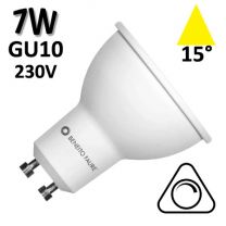 Beneito 4671 - LED GU10 7W 3000K, faisceau étroit 15°