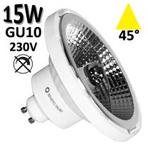 Ampoule LED réflecteur 15W GU10 3000°K ou 4000°K 45° 230V BENEITO FAURE DOLE AR111