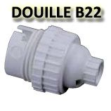 Douille B22 blanche - ORBITEC 140562