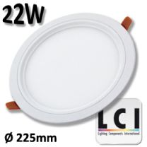 Downlight LED LCI 22W diamètre 225mm