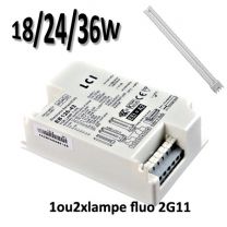 Ballast LCI EB126-42 pour tube fluo 18W 24W 36W culot 2G11