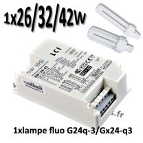 Ballast LCI EB126-42 pour fluo 26W 32W 42W, culot G24q3 Gx24q3