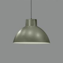 Luminaire suspendu gris signalisation - Suspension 38cm