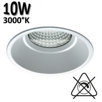 Encastré LED Fixe blanc JISO 10W 3000°K IP44 230V