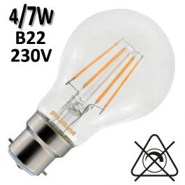 Ampoule LED Standard calotte argentée 4W B22 SYLVANIA 0027159