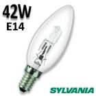 Ampoule éco halogène flamme claire 42W E14 230V