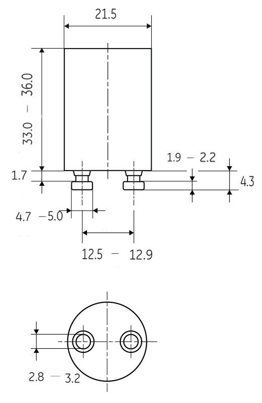 Dimensions starters FS22 et FS11