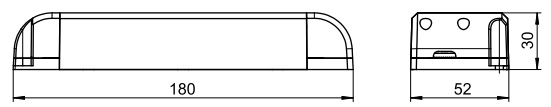 Dimensions DRIVER VOSSLOH 186621 186622