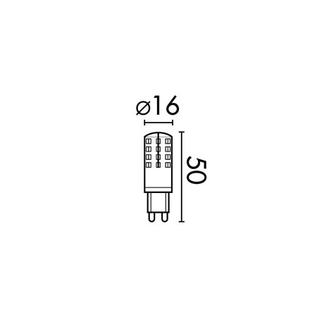 Dimensions pépite LED 3.5W G9 FARO