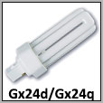 Ampoules fluo-compactes Gx24d... Gx24q...