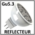 Lampe LED basse tension avec un réflecteur